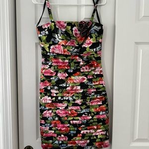 Prom dress satin floral